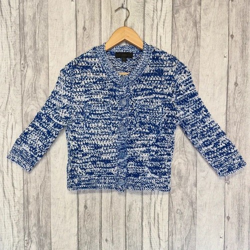 Zara blue white chunky knit - zara,