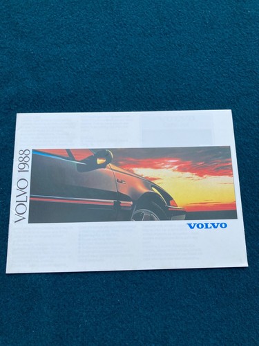 Volvo range brochure 1988 - range, uk