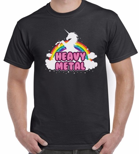 Unicorn heavy metal shirt - metal,