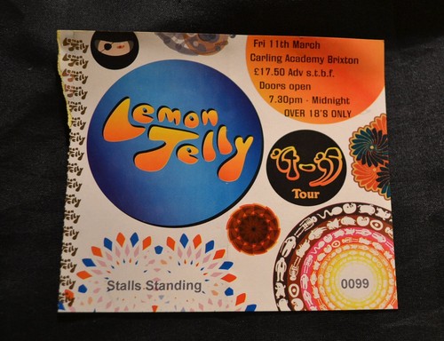Old concert ticket lemon - concert,