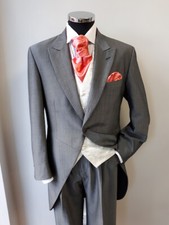 Men's & Boy's Torre Silver Morning Tail Coat, Ideal Weddings, Formal Wear, Ascot