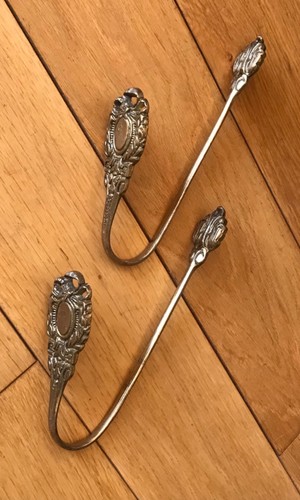Antique brass curtain tie - curtain,