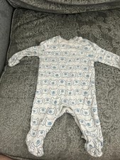 F&F Up to 1 Month Baby Boy Bear Sleep Suit