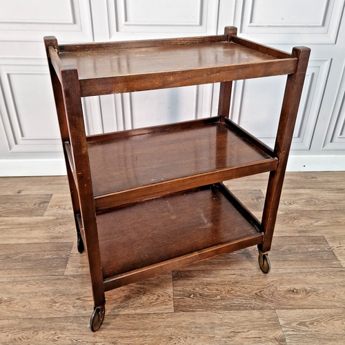 Vintage wooden tea trolley 3 - vintage,