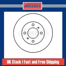 2x Brake Discs Vented For