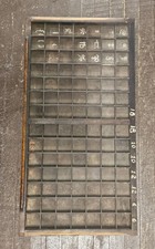 Antique Wooden Printer Drawer