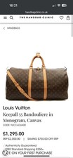 louis vuitton 55 keepall bandouliere duffle bag 