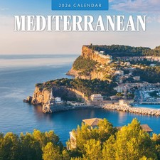 Mediterranean 2026 Square Wall Calendar