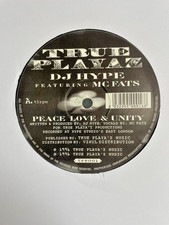 DJ Hype & MC Fats – Peace Love & Unity / & Remember Folks 12" Drum & Bass Vinyl
