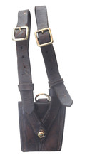 WW1 / WW2 Dark brown sword frog for Sam Browne belt, British military army