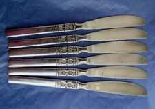 6 ONEIDA ARTISTIC 21.7cm Stainless Steel knives 