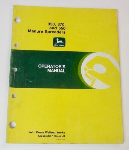 John deere operators manual - deere,