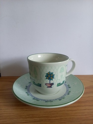 Staffordshire topiary cup and - topiary,