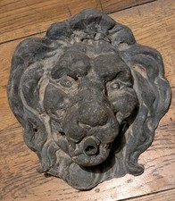 Antique Lead Lion Fountain