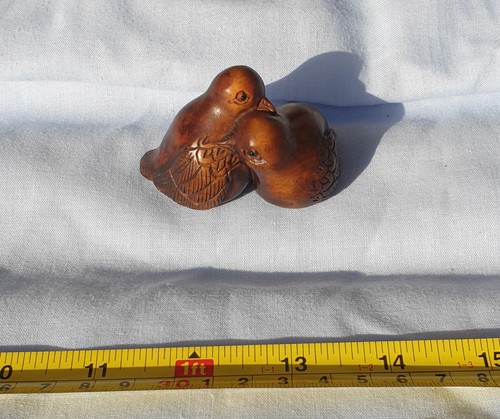 Netsuke two baby - baby, birds