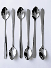 6 Long Handled Cocktail Spoons