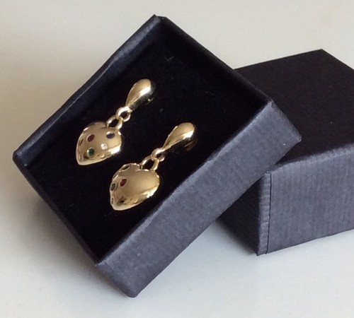 585 gold stud - gold, earrings