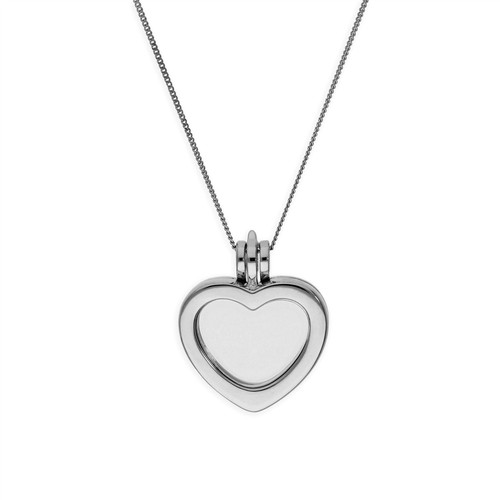 Small sterling silver heart - small,