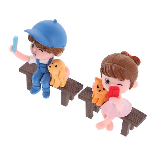 Pvc couple figurine statue set - figurine,