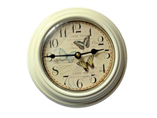 Vintage Wall Clock Tin Metal