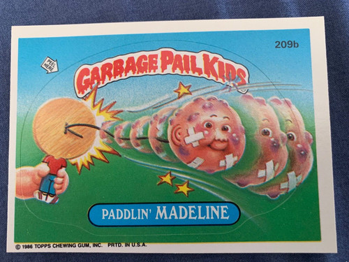 Garbage pail kids paddlin - garbage,
