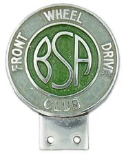 Vintage 1950's - 1960's BSA Front Wheel Drive Club Car Badge Auto Emblem