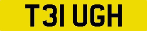 Tough number plate t31 ugh - tough,
