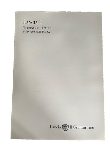 Brochure lancia kappa - brochure,