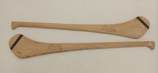 Bundle of 2 John Torpey Wooden Hurleys Hurling Sticks - Preowned 