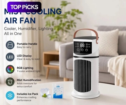 Portable mini air cooler - portable,