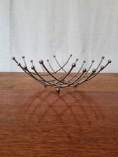 Vintage MCM Atomic Space Age Fruit Bowl Basket 1960-1970s Retro Style