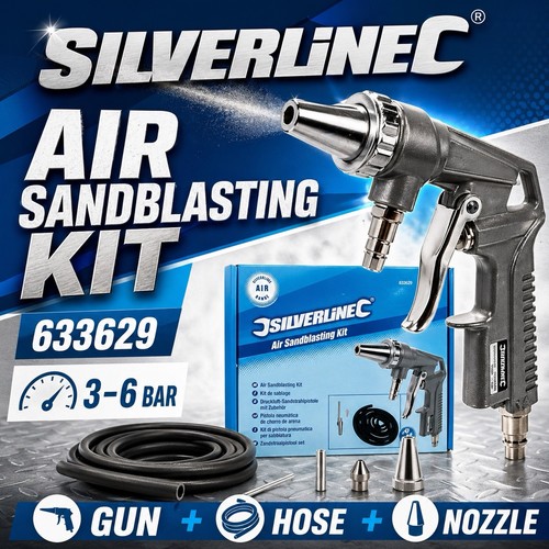 Silverline sandblasting kit - silverline,
