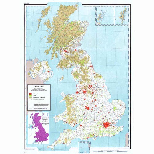 British isles land use - land, use;