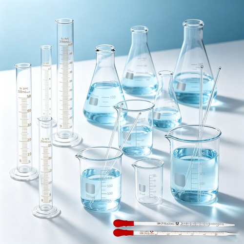 Set laboratory glassware - set,
