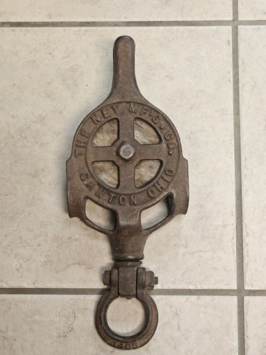 Antique cast iron pulley ney - iron,