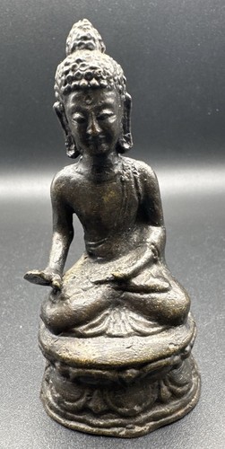 Antique bronze buddha statue - antique,