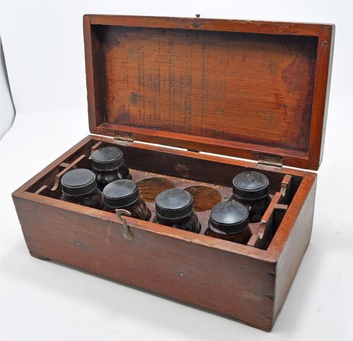 Antique wooden medicine - antique,