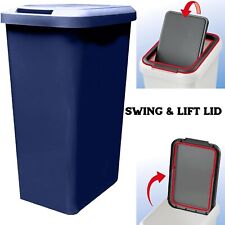 kitchen bin navy blue swing