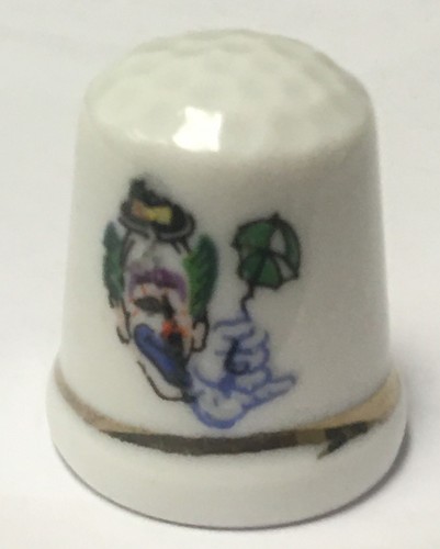 Clown thimble vintage souvenir - thimble,