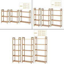 Wooden Storage Shelf Bamboo