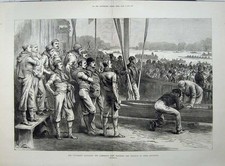 Old Antique Print 1879