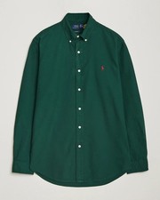 Polo Ralph Lauren Custom Fit Oxford Shirt for Men - Dark Green