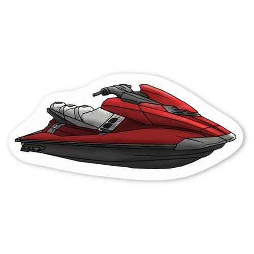 Jet ski white vinyl - 'jet,
