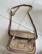 Yoshi gold leather satchel