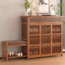3-Doors Shoe Cabinet Cushioned
