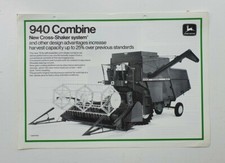 JOHN DEERE 940 COMBINE SALES LEAFLET