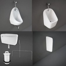 Wall Hung Urinal with Flush Valve Ceramic Wall-mounted