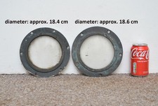 2x vintage old brass / bronze