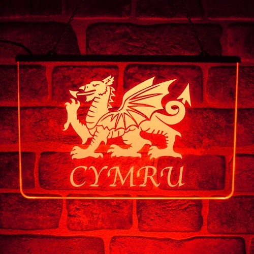 Cymru wales dragon - dragon, neon
