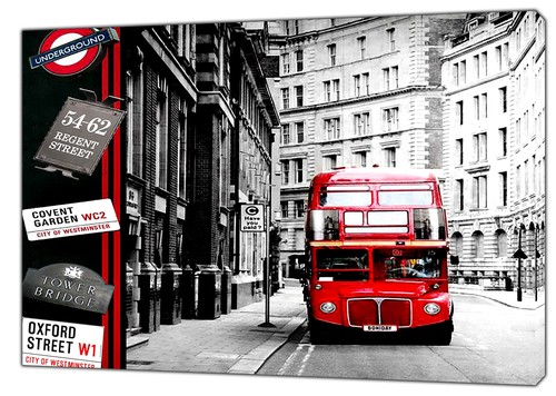 Vintage london bus pop - bus, art